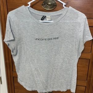 H&M cropped graphic t-shirt